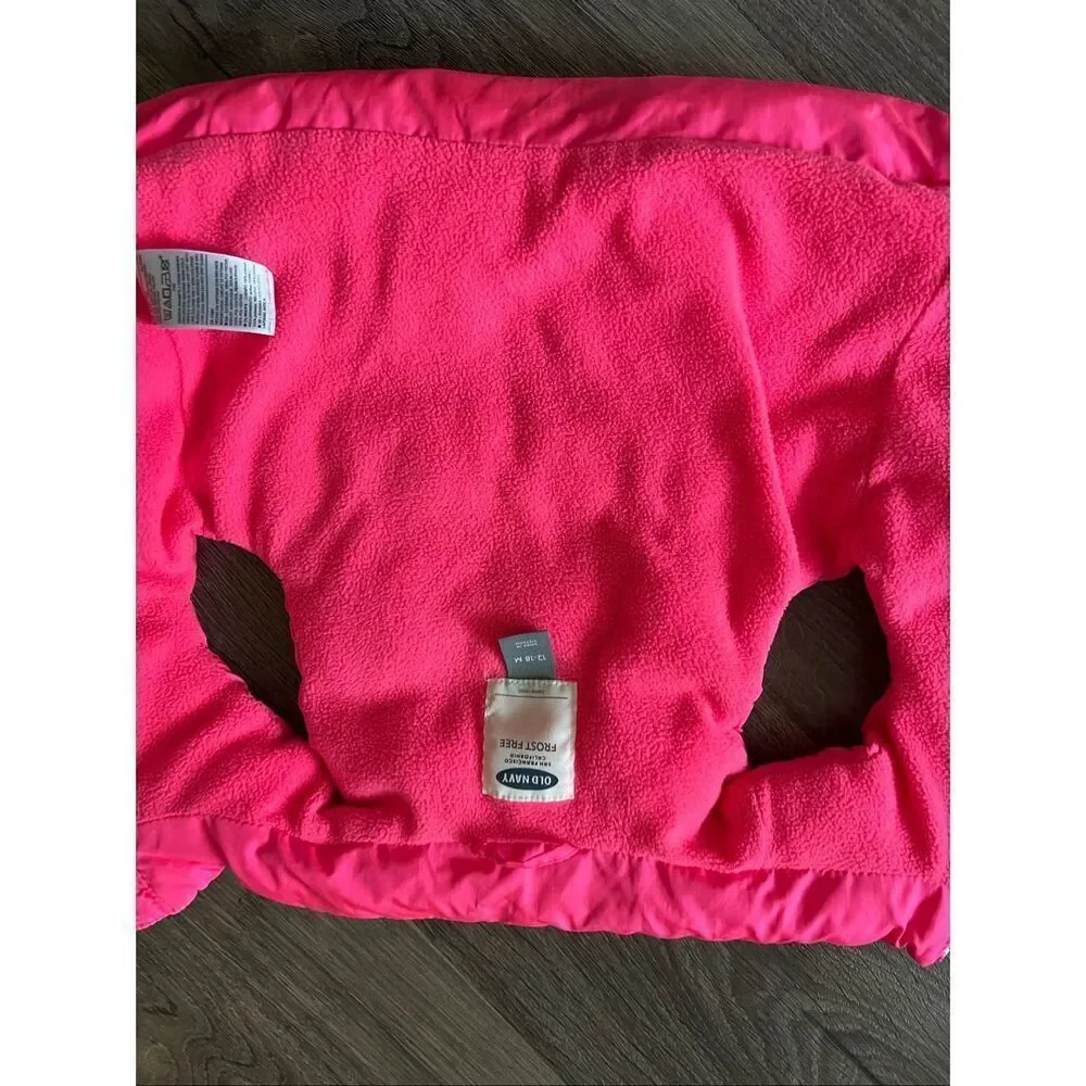 Old Navy Pink baby toddler Vestsize 12-18